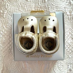 Freshly Picked Platinum Moccasins